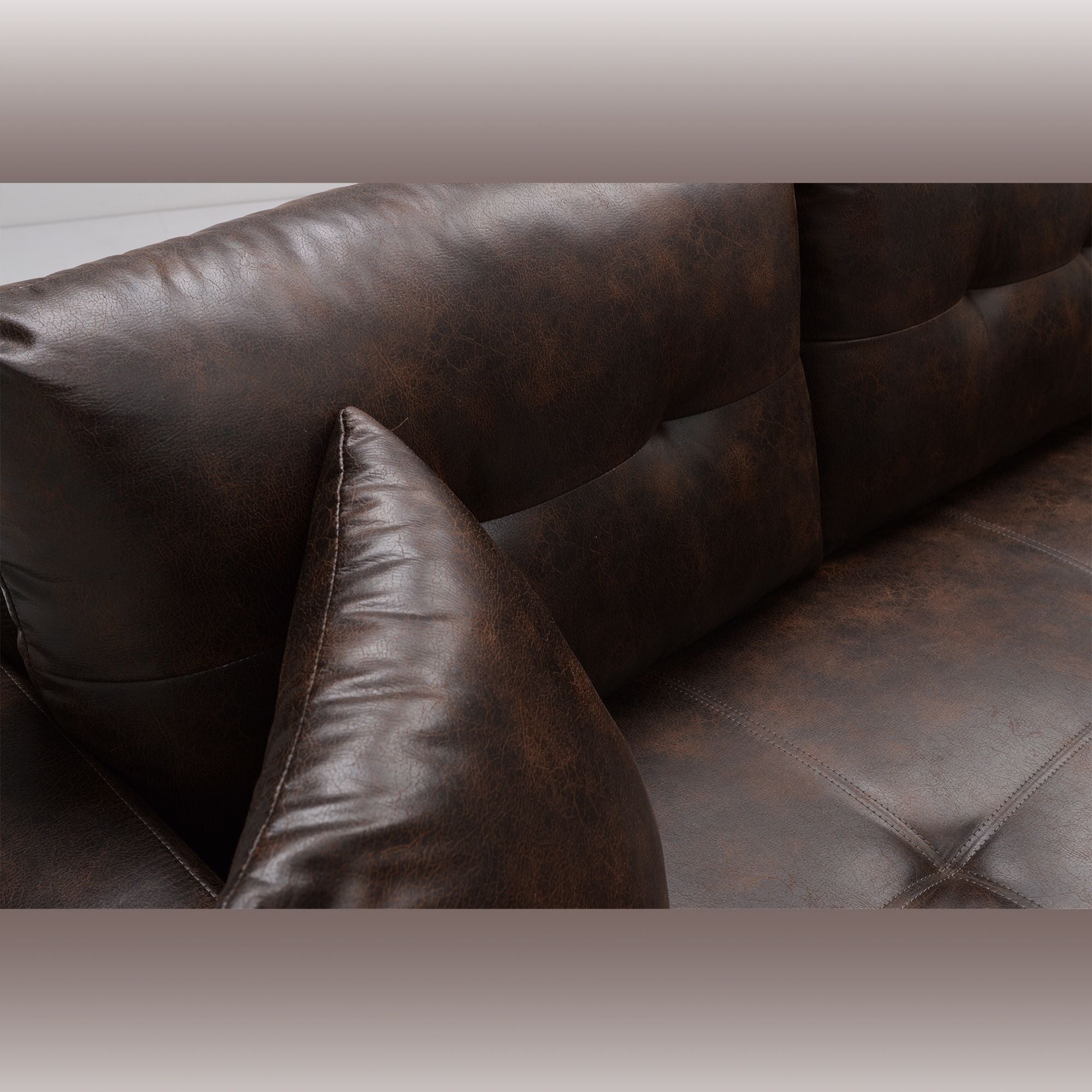 L-Shape sofa with storage and Pull-out bed-1369