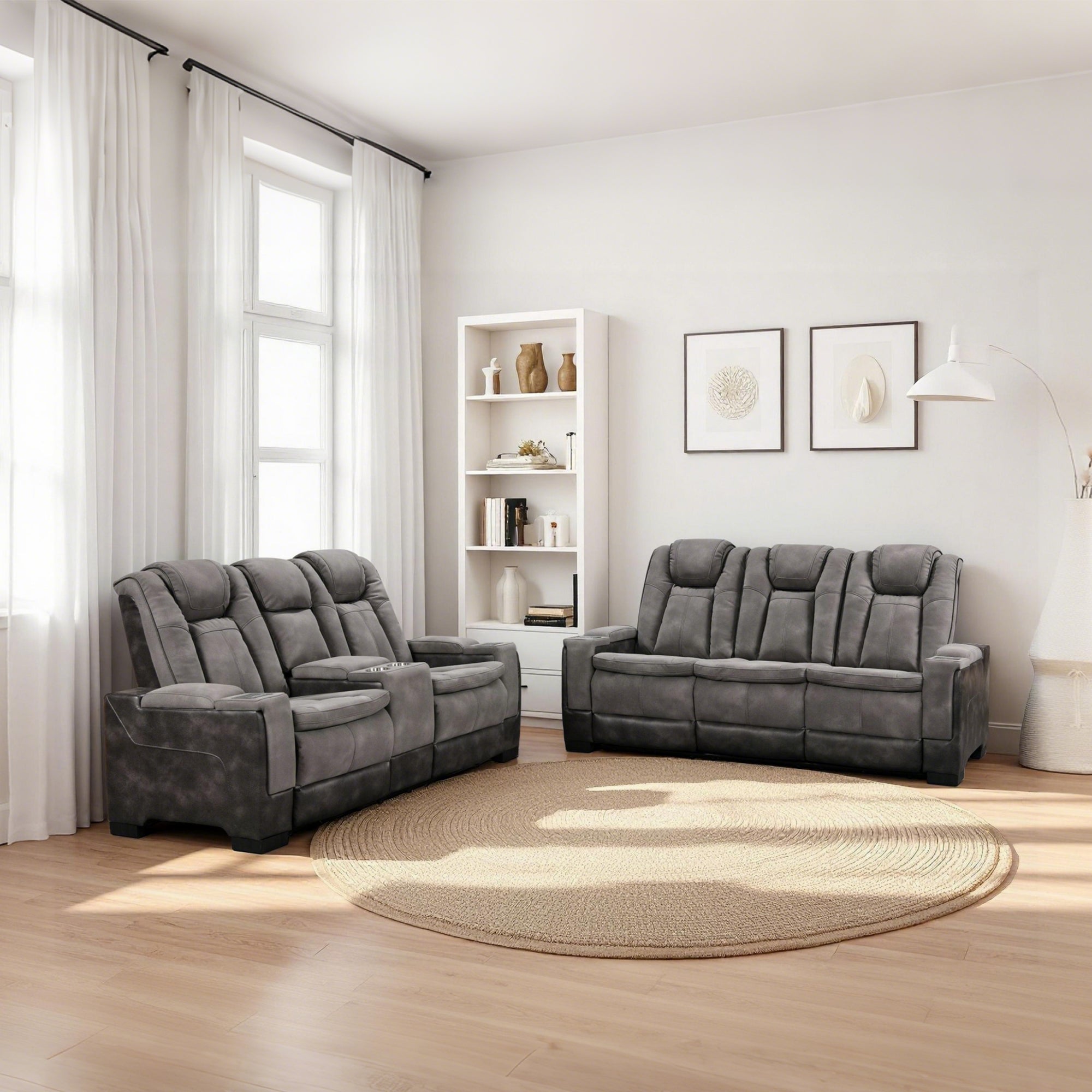 Power Recliner Sofa-GRAY