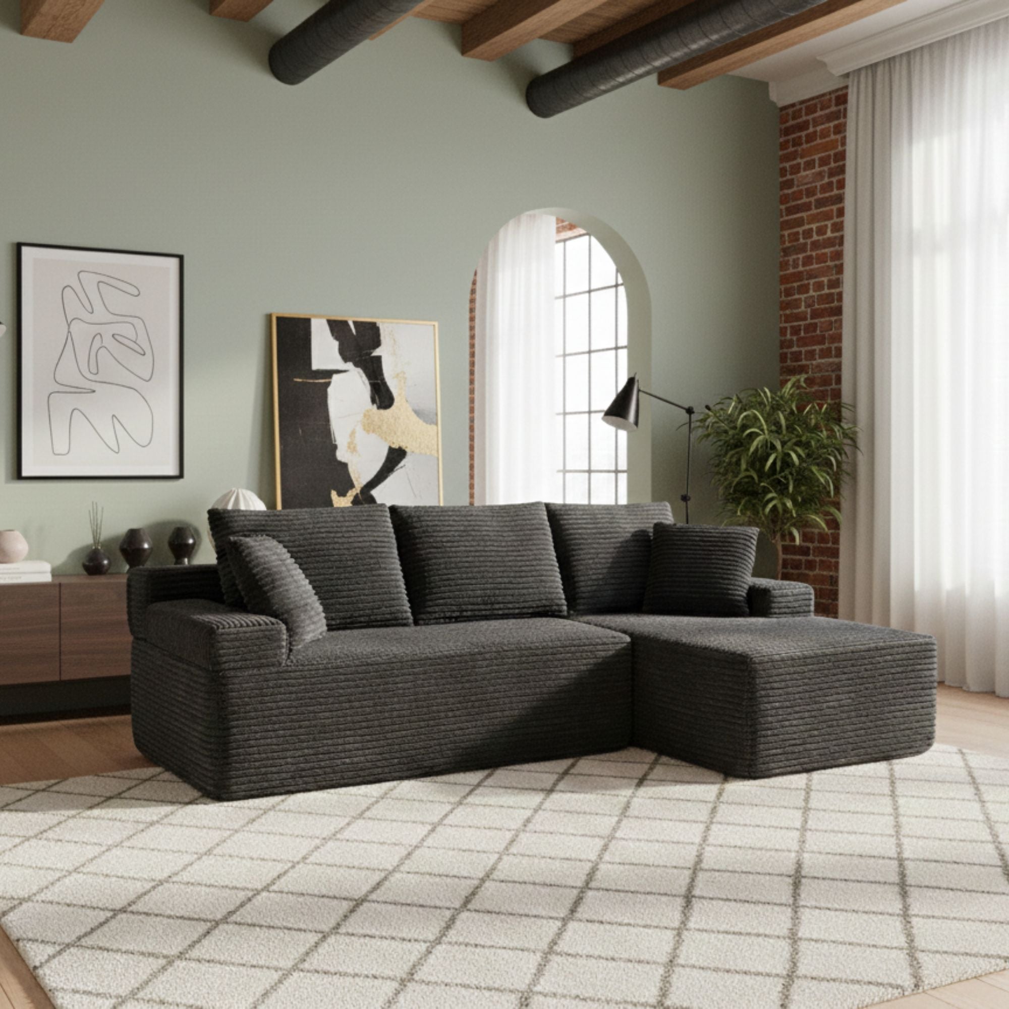 compress sofa Black