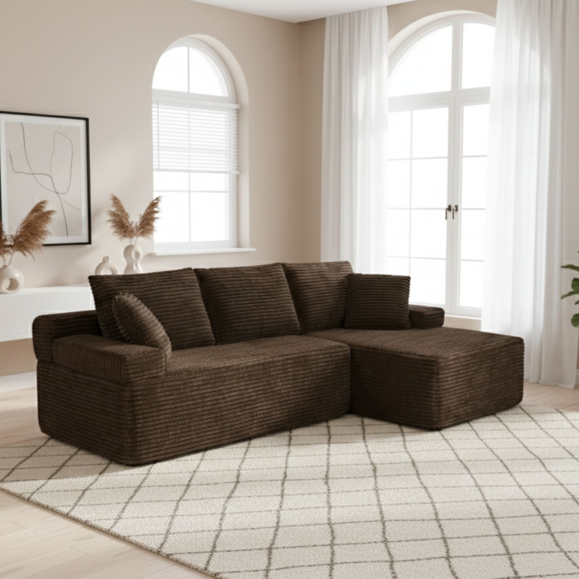 Compress sofa Brown