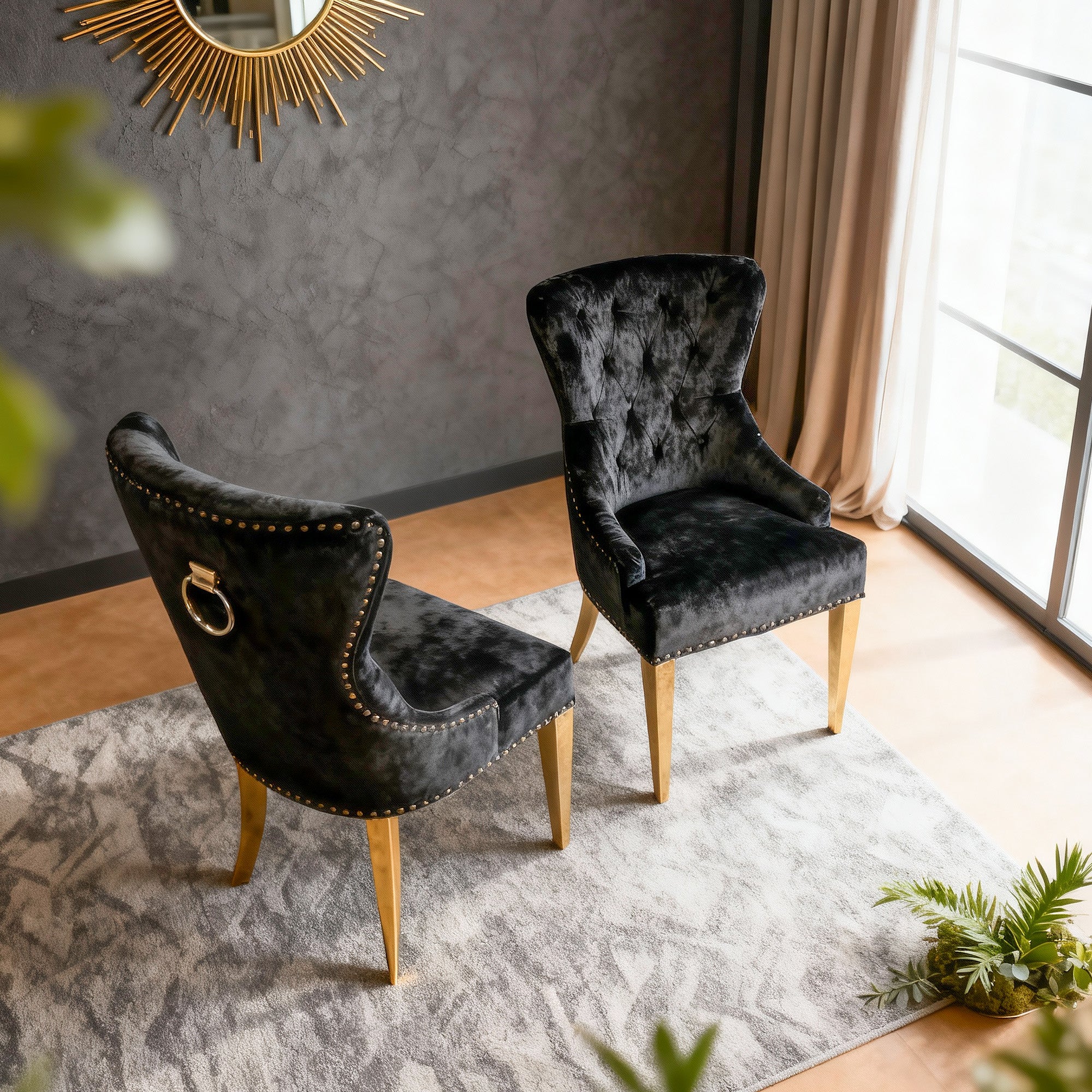 High cost-performance Velvet Fabric Vanity Chair (B9711- KM01)