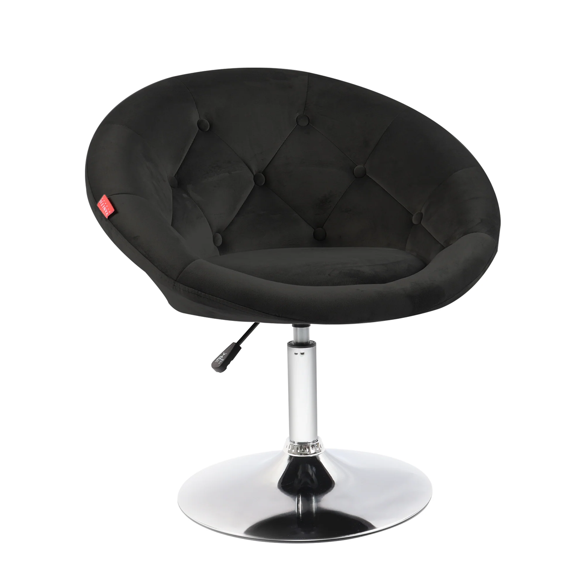 Bella Swivel Vanity Chair-Black