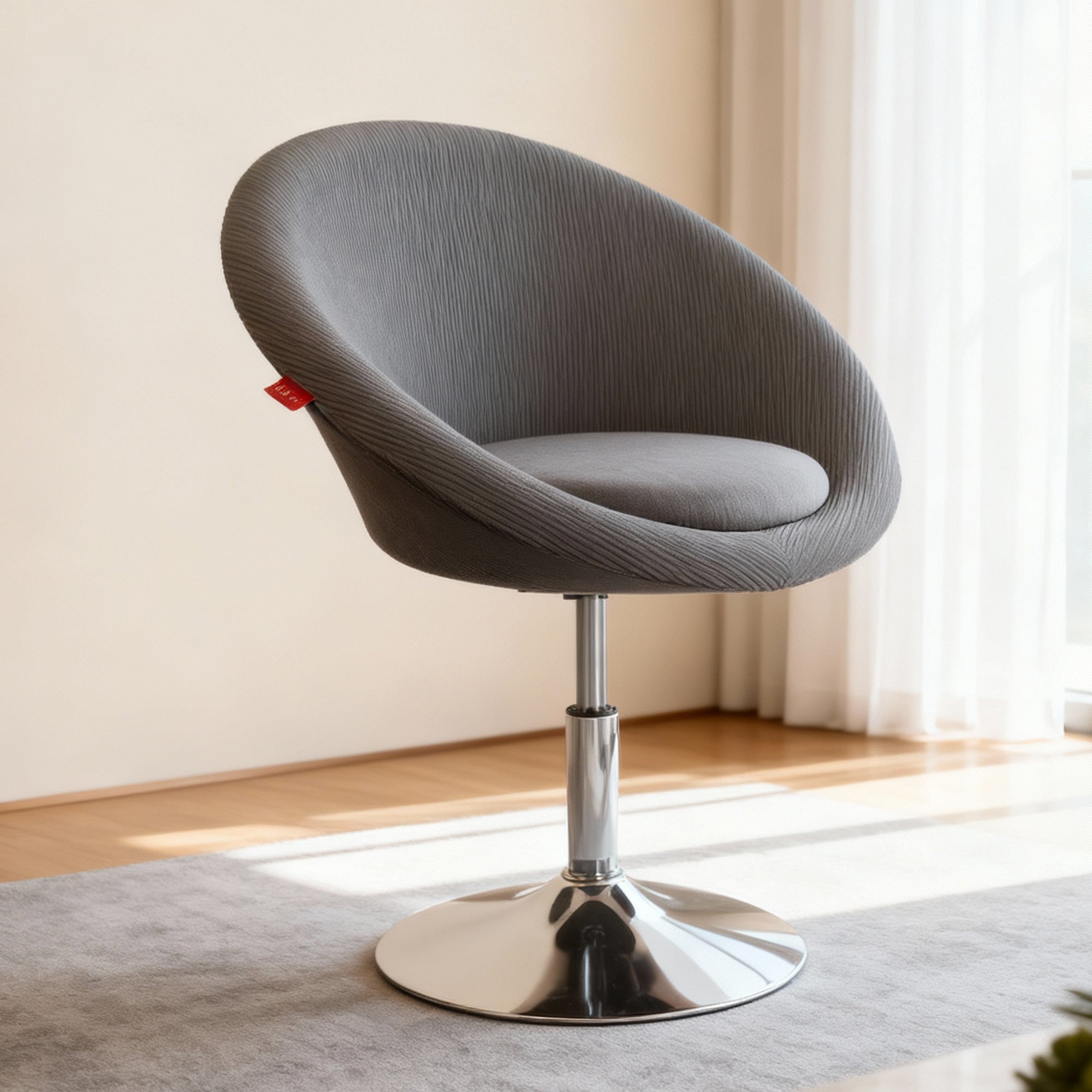 Bella Swivel Corduroy Vanity Chair-Grey
It is placed in the bedroom or living room,being both beautiful and practical.