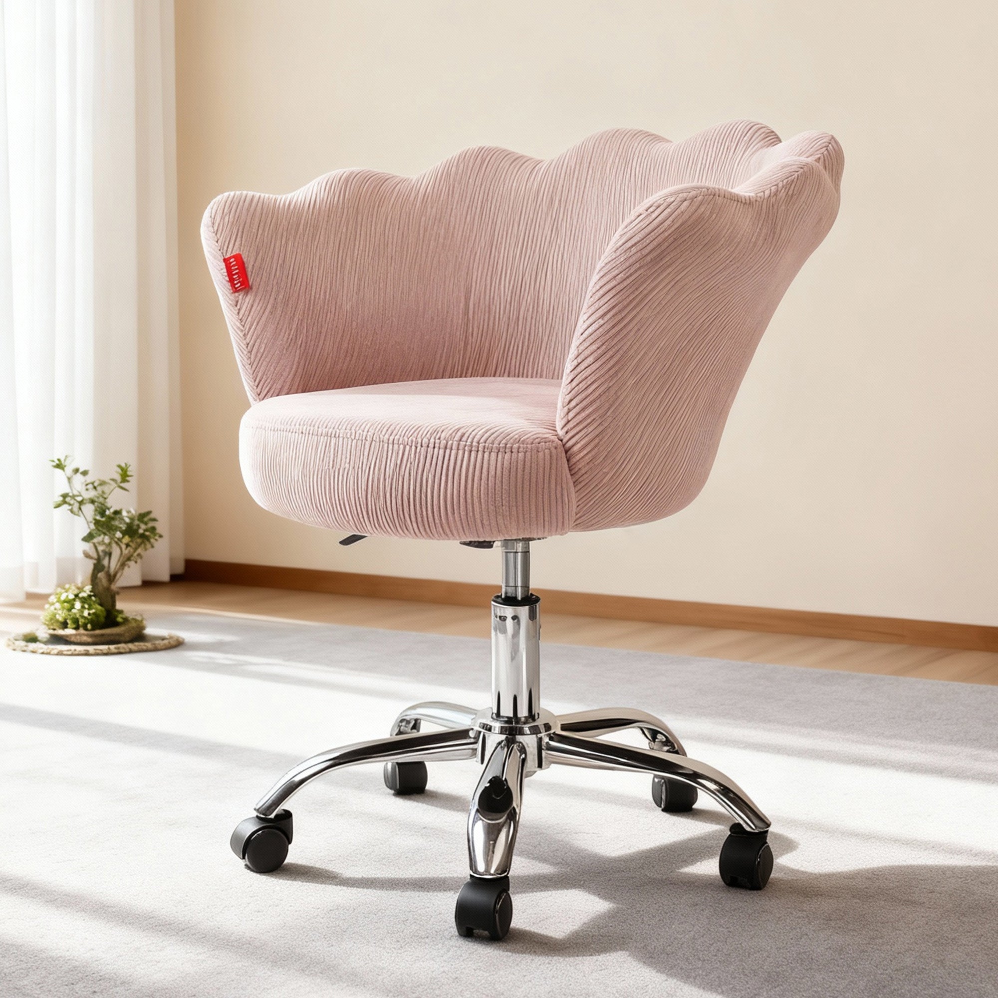 Anna Swivel Corduroy Vanity Chair