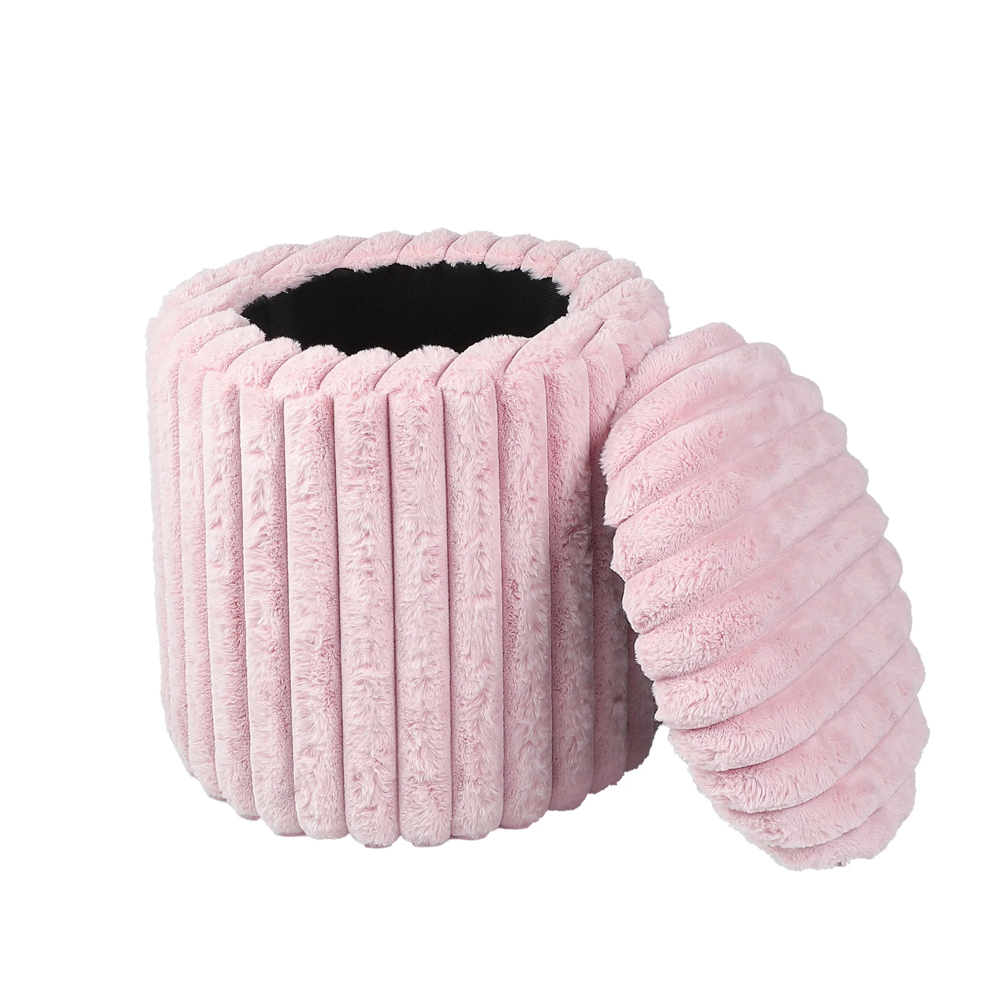 Open the top of the stool to store items