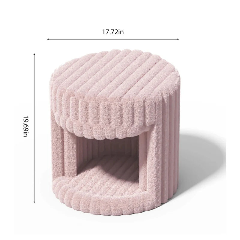 VANITII Super Soft Rabbit Hair Cat Bed