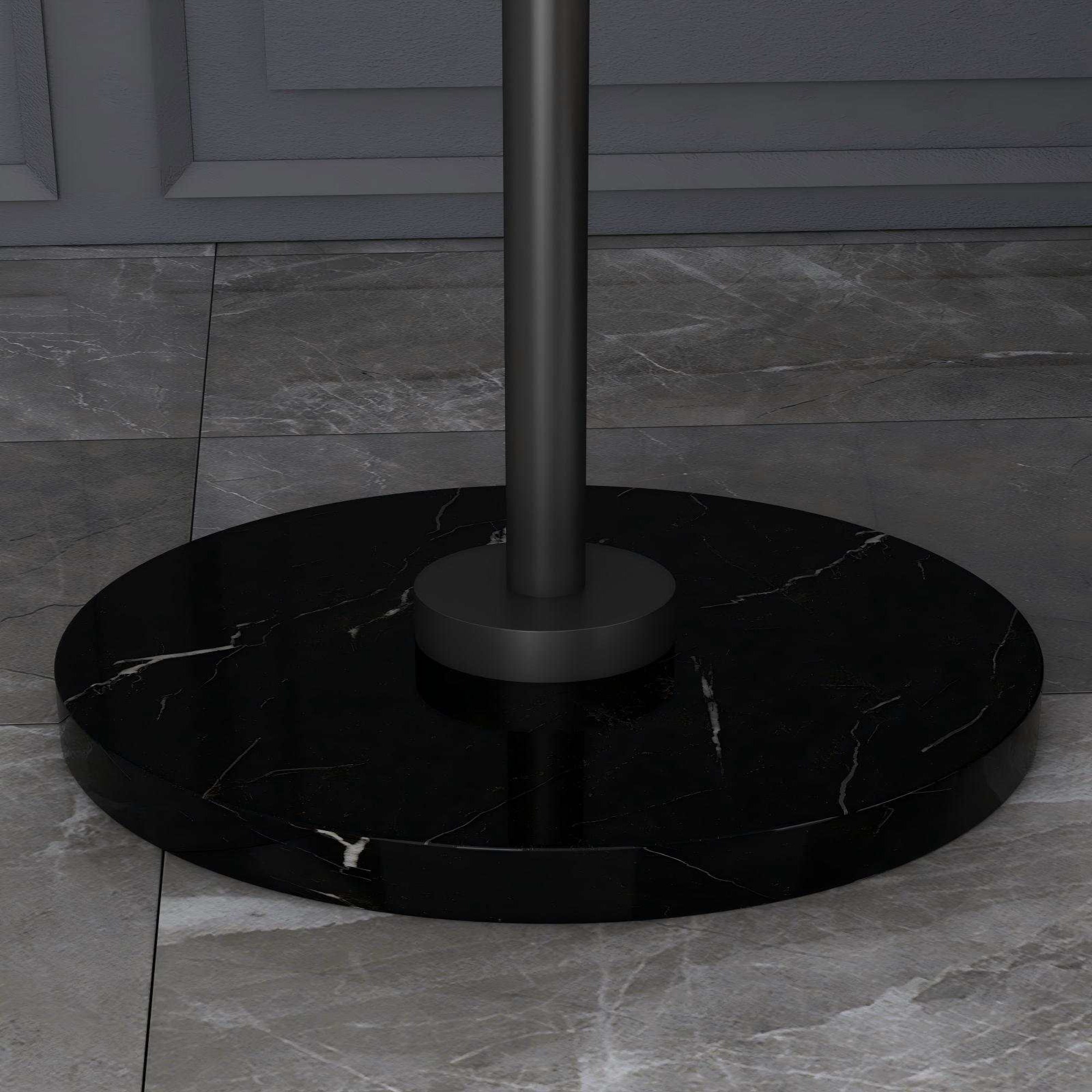 Mid-Century Modern Floor Lamp: Luxury Dual-Tone Swing Arm with Pleated Shade