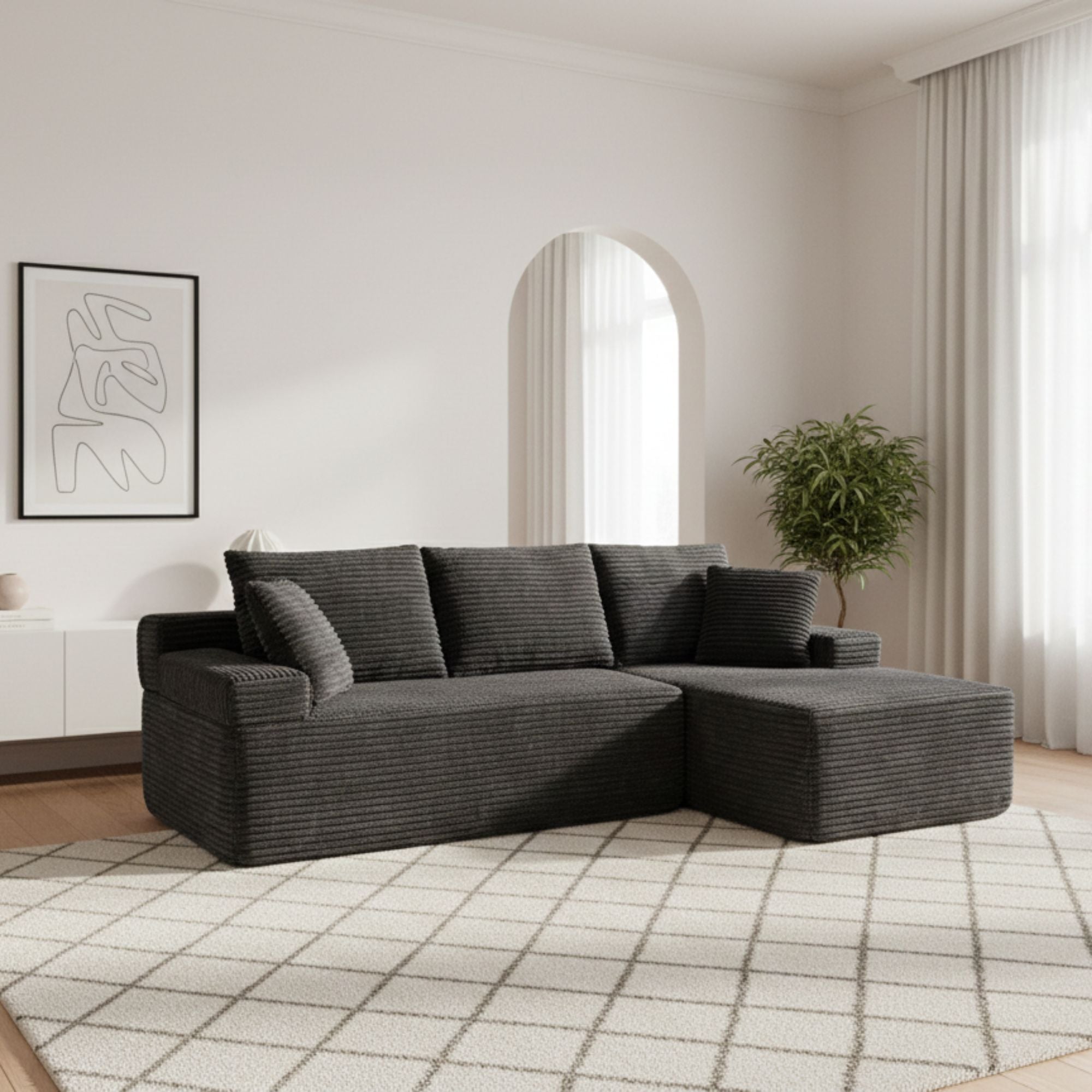 compress sofa Black