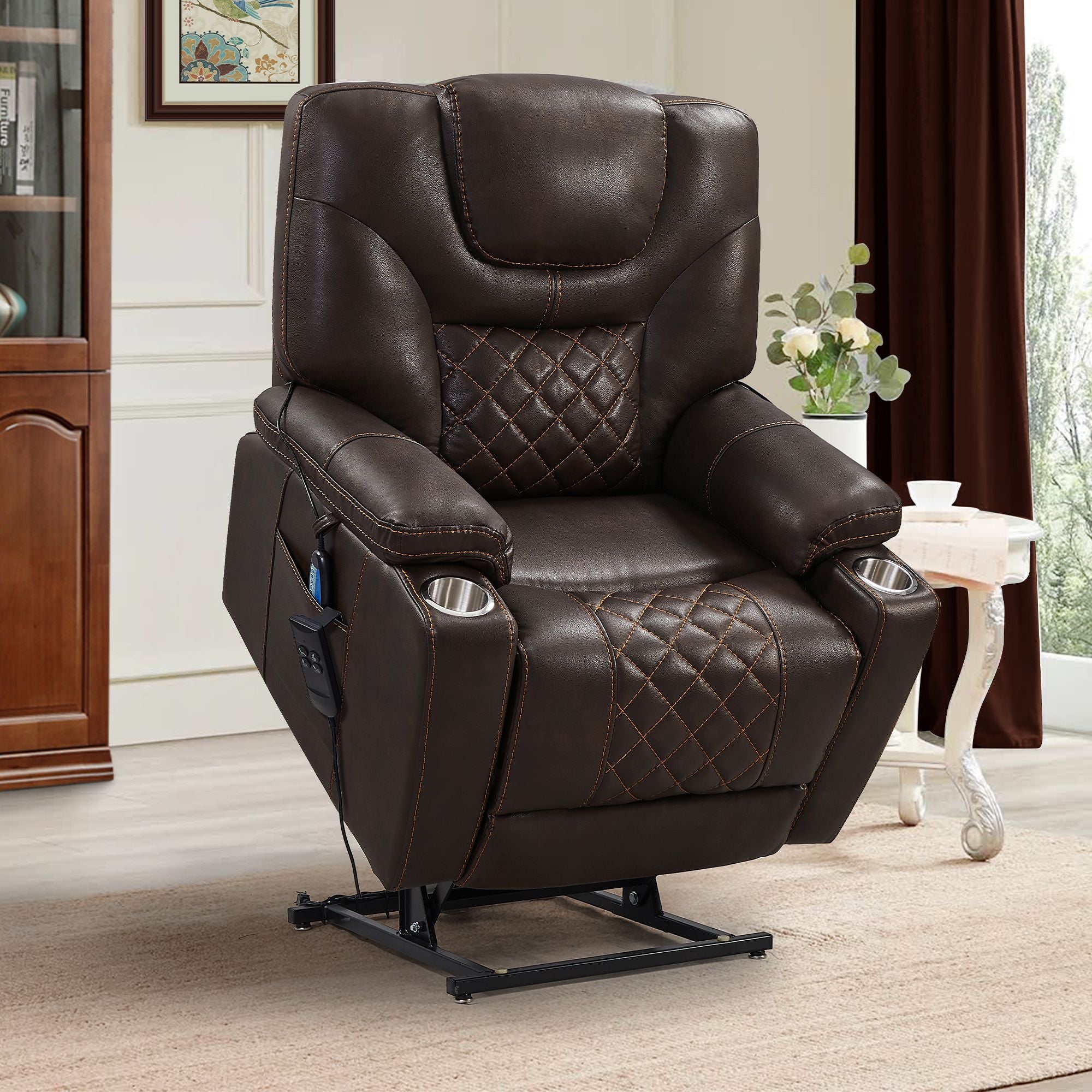 Massage Lift Chair Brown