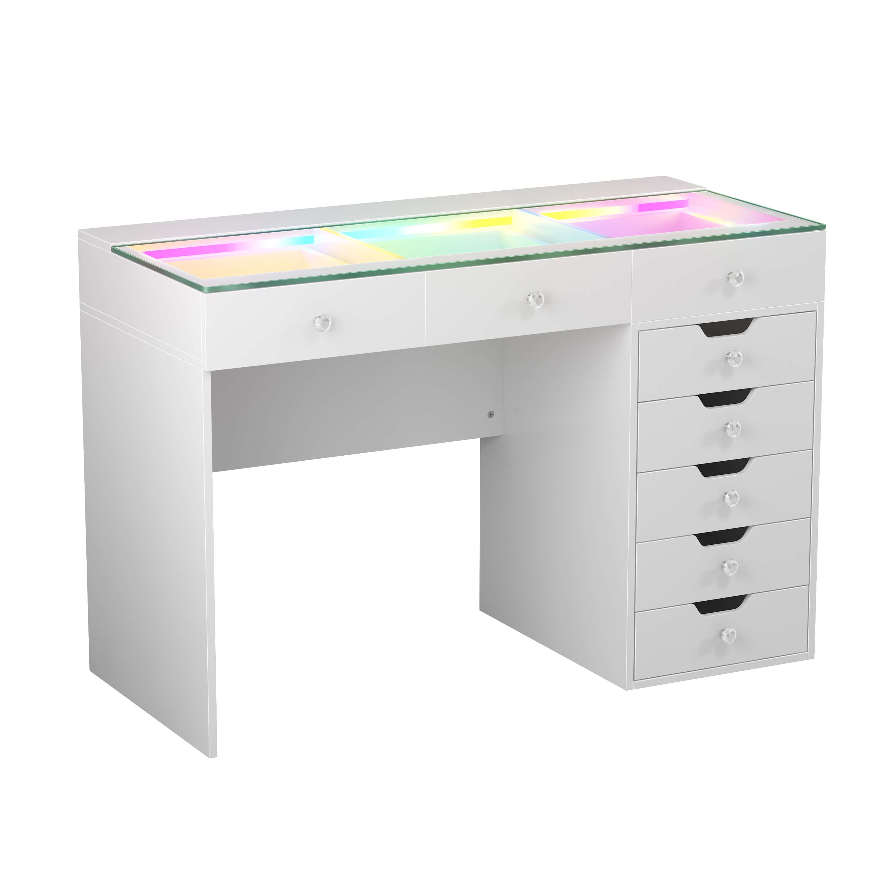 VANITII Diana Vanity Desk Pro- 8 Storage Drawers