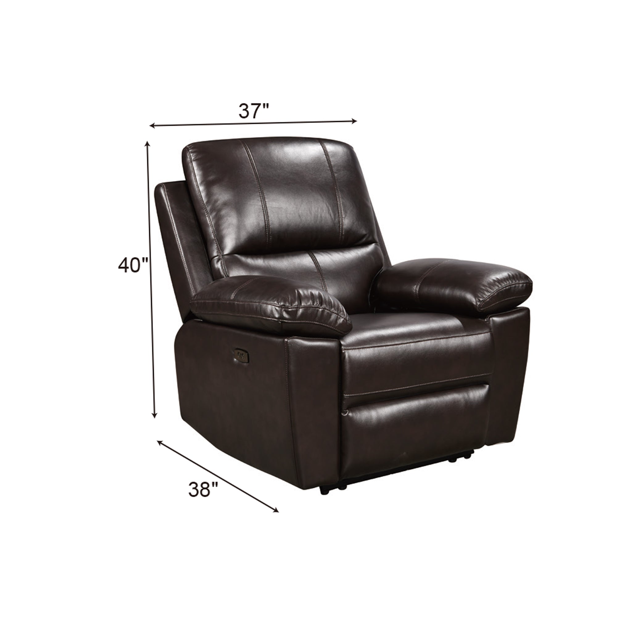 Power Recliner Chair MR2775A Brown