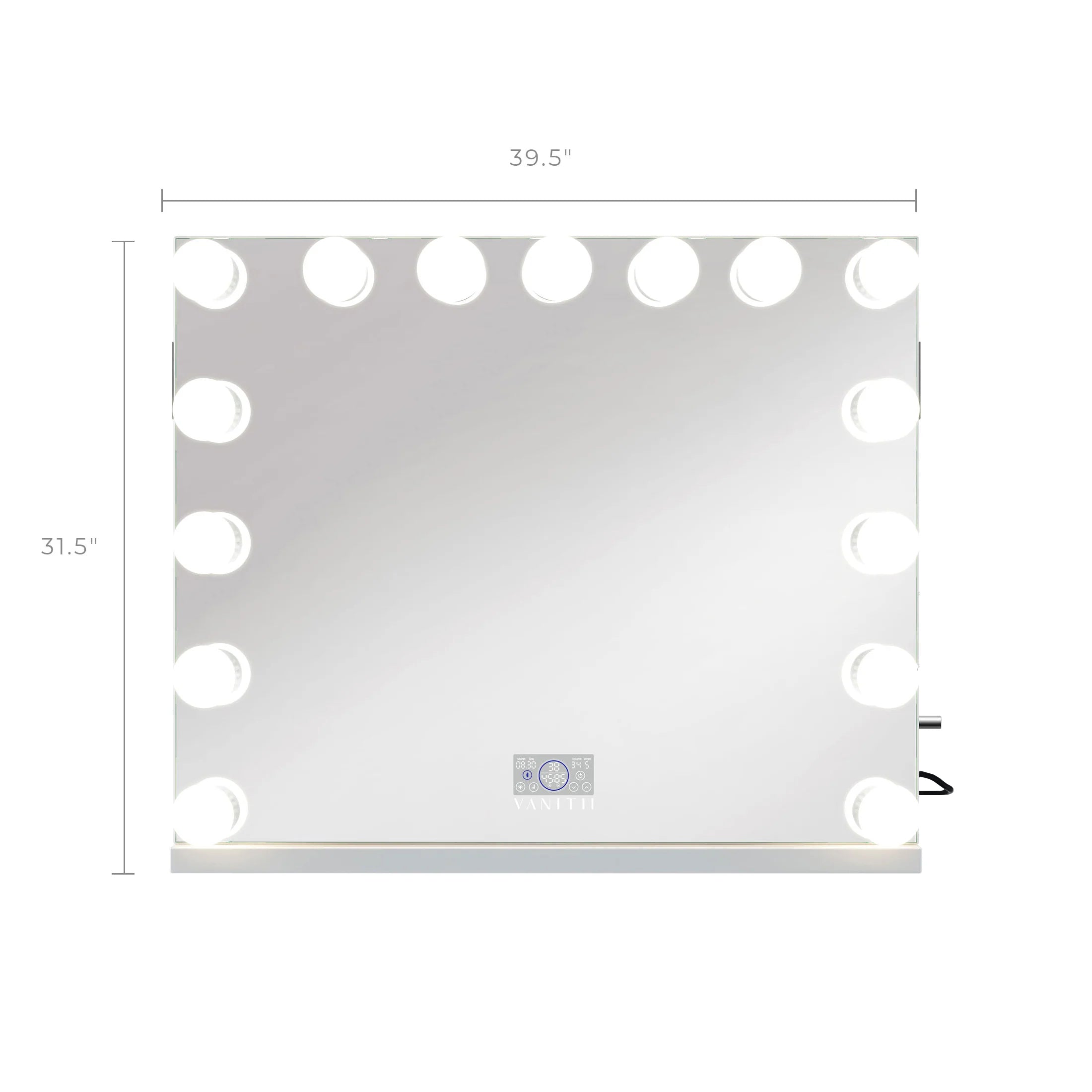 VANITII Marilyn Hollywood Vanity Mirror Pro Max with 15 Dimmable LED Bulbs