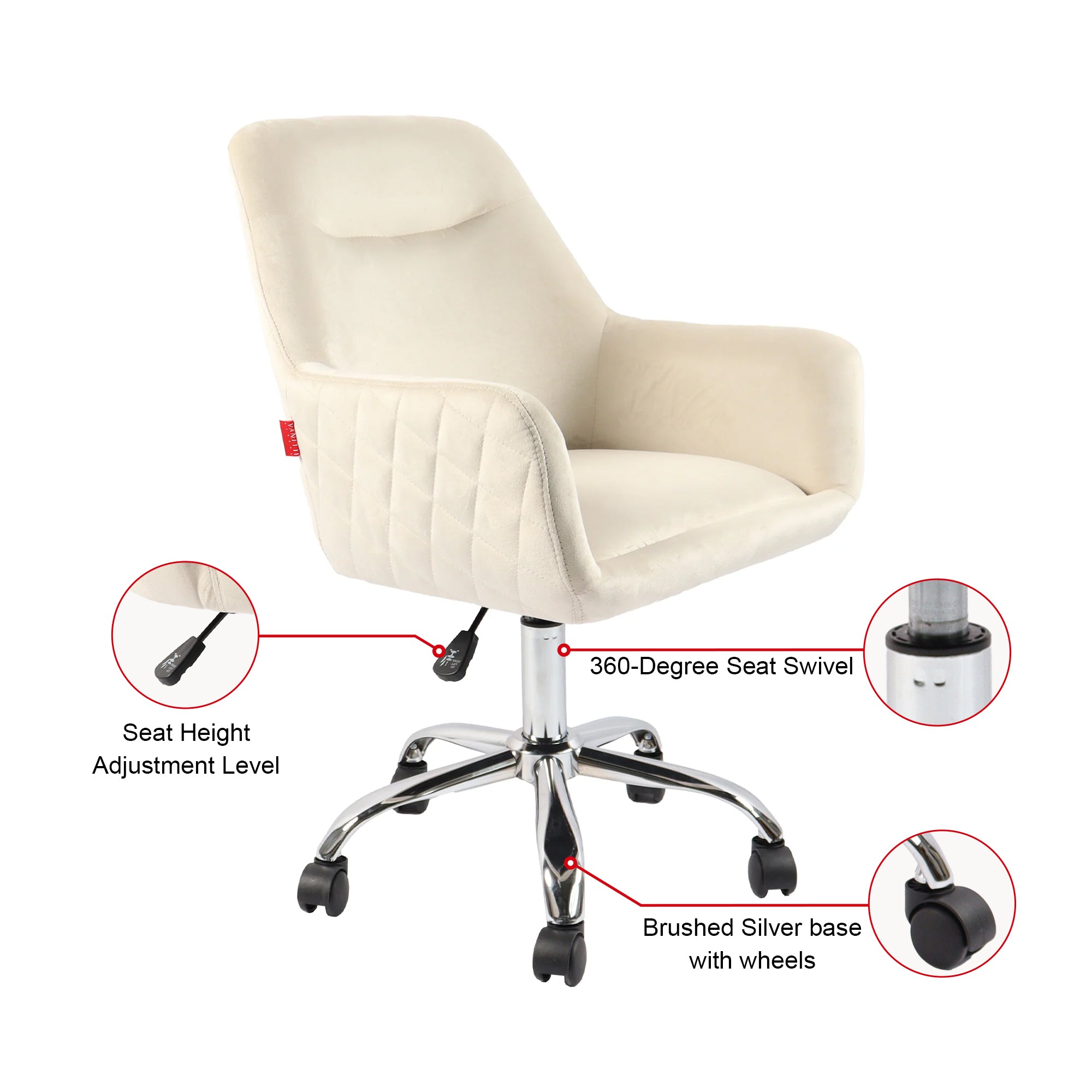 Daisy Swivel Vanity Chair