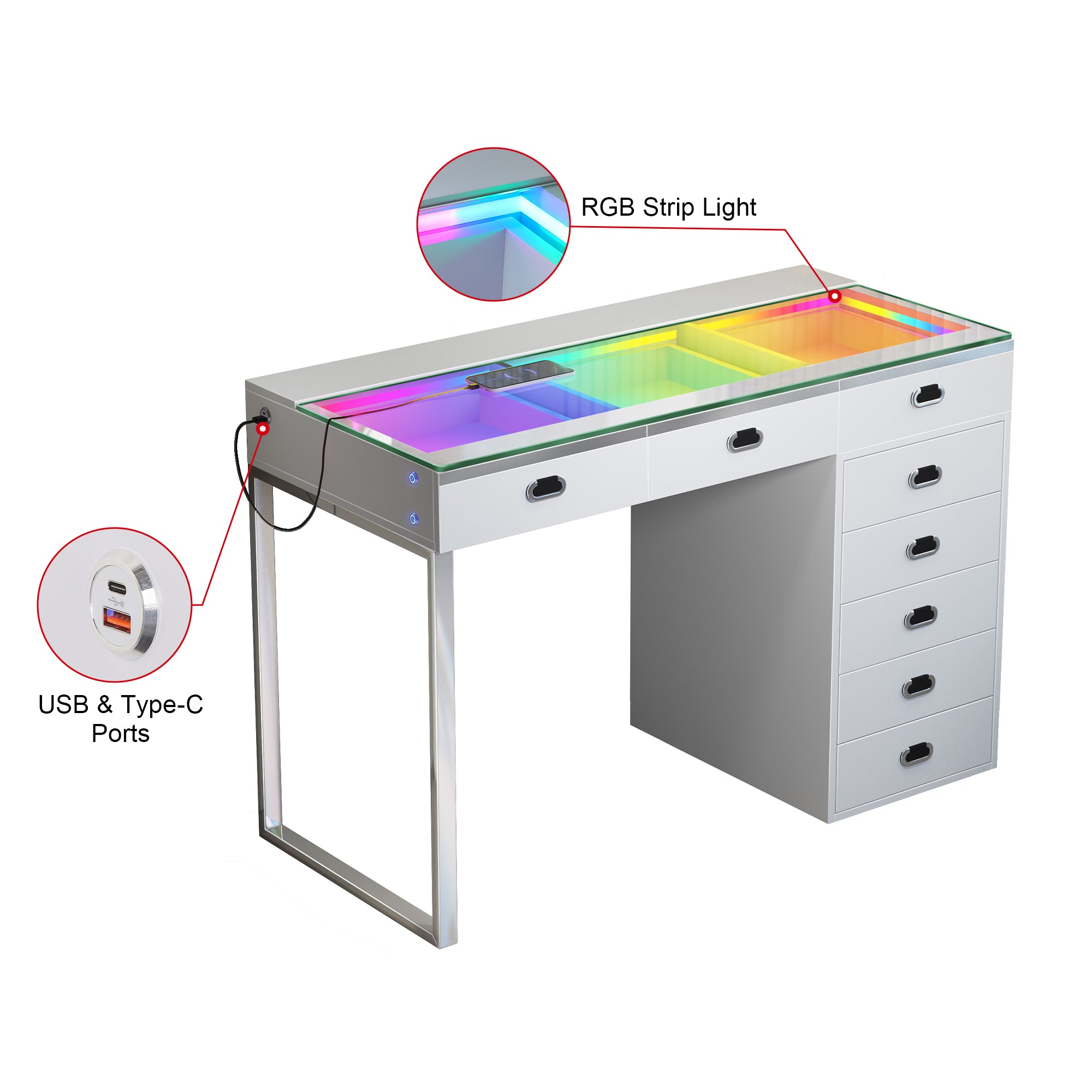 New Release ! VANITII Chelsea Vanity Desk