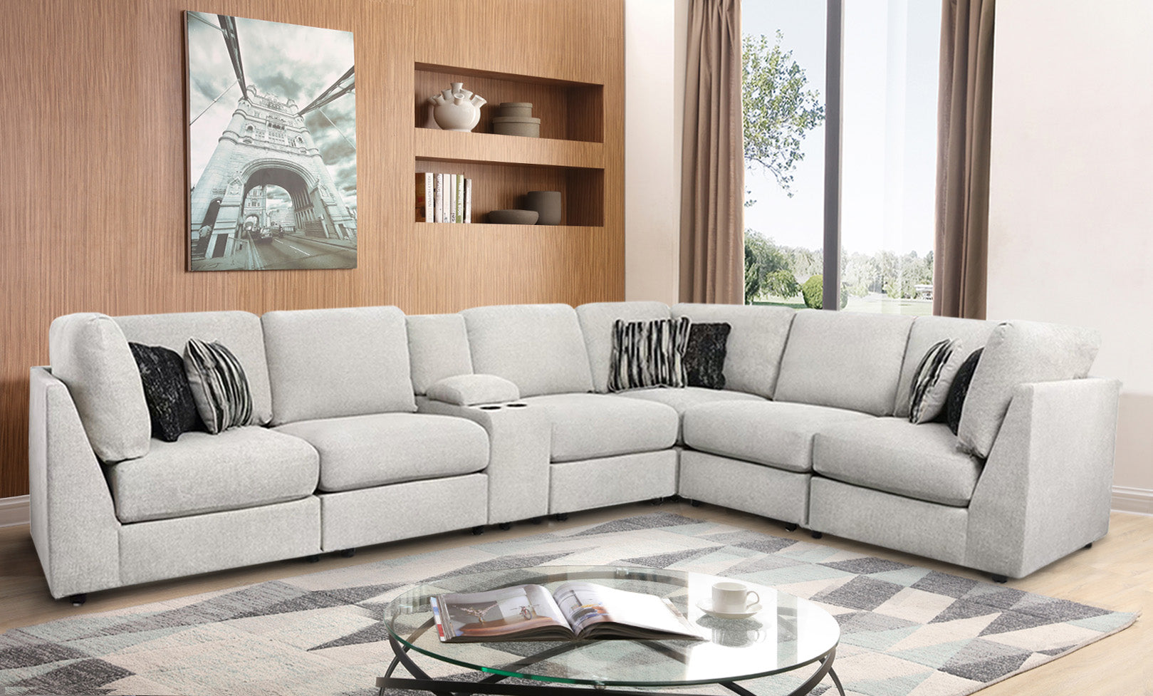 Freely adjust sectional sofa