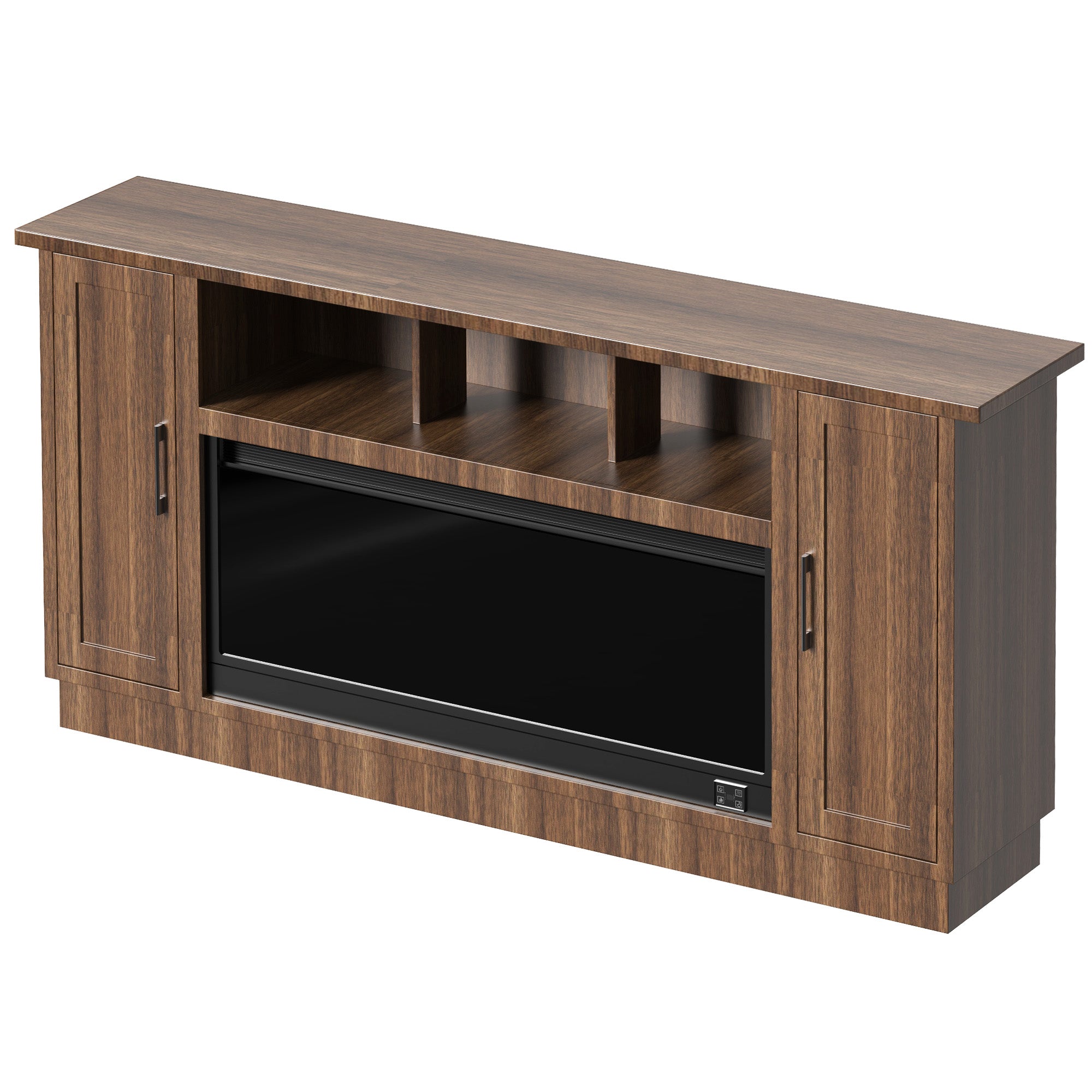 Fully Assembled TV stand with an electronic fireplace YQ18