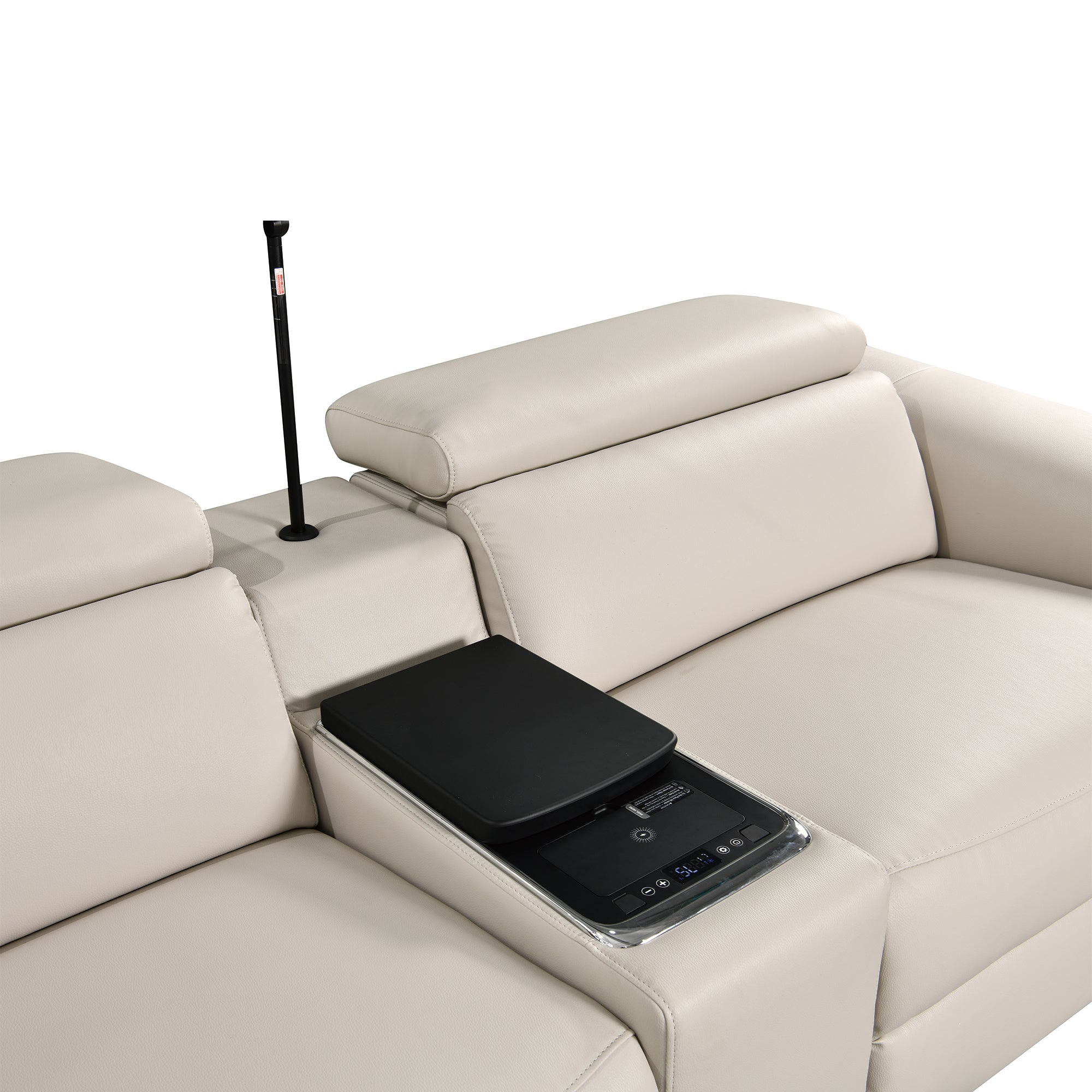 Power Recliner Air Leather Sectional MC3028A Beige