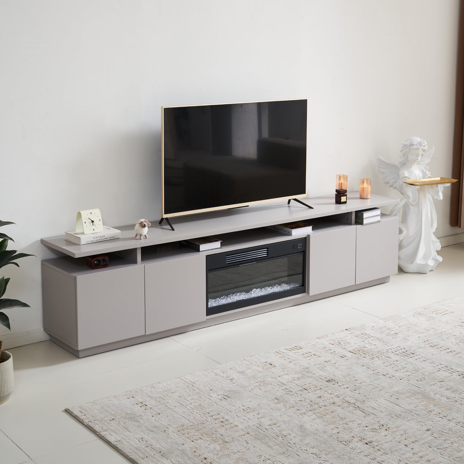Fully Assembled 95" TV cabinet-G2