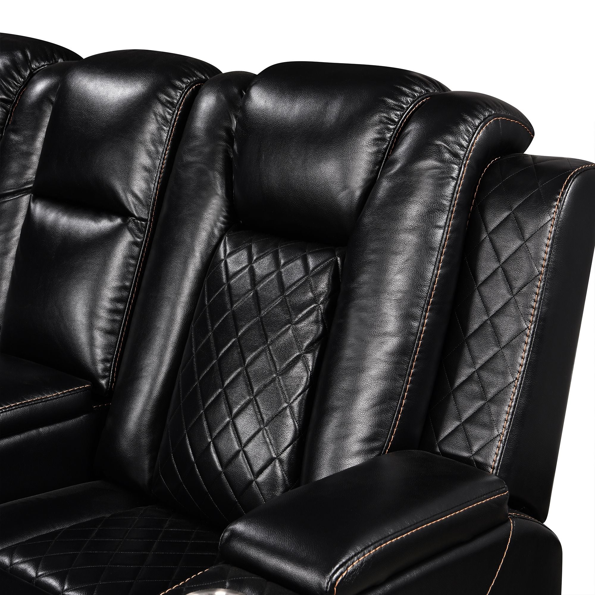 Power Recliner Sectional MC2855B Black