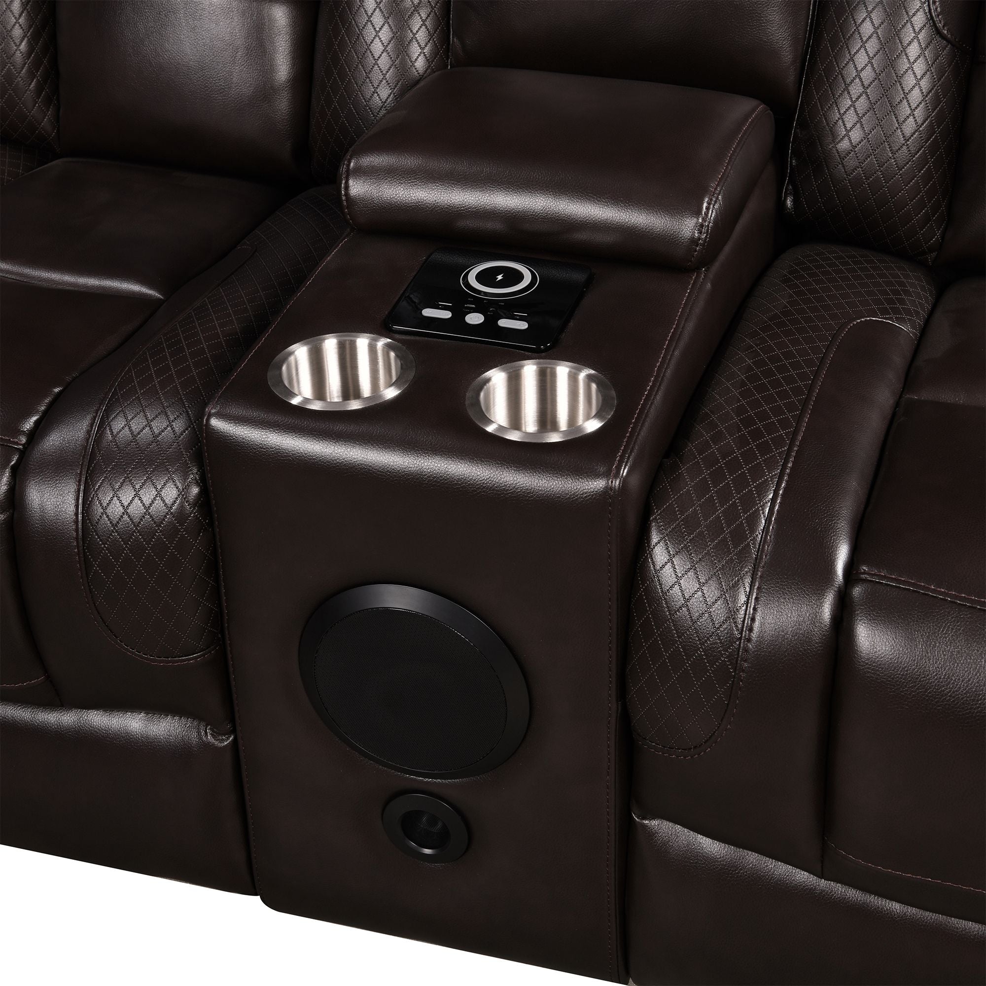Power Recliner Sectional MC2856B Brown