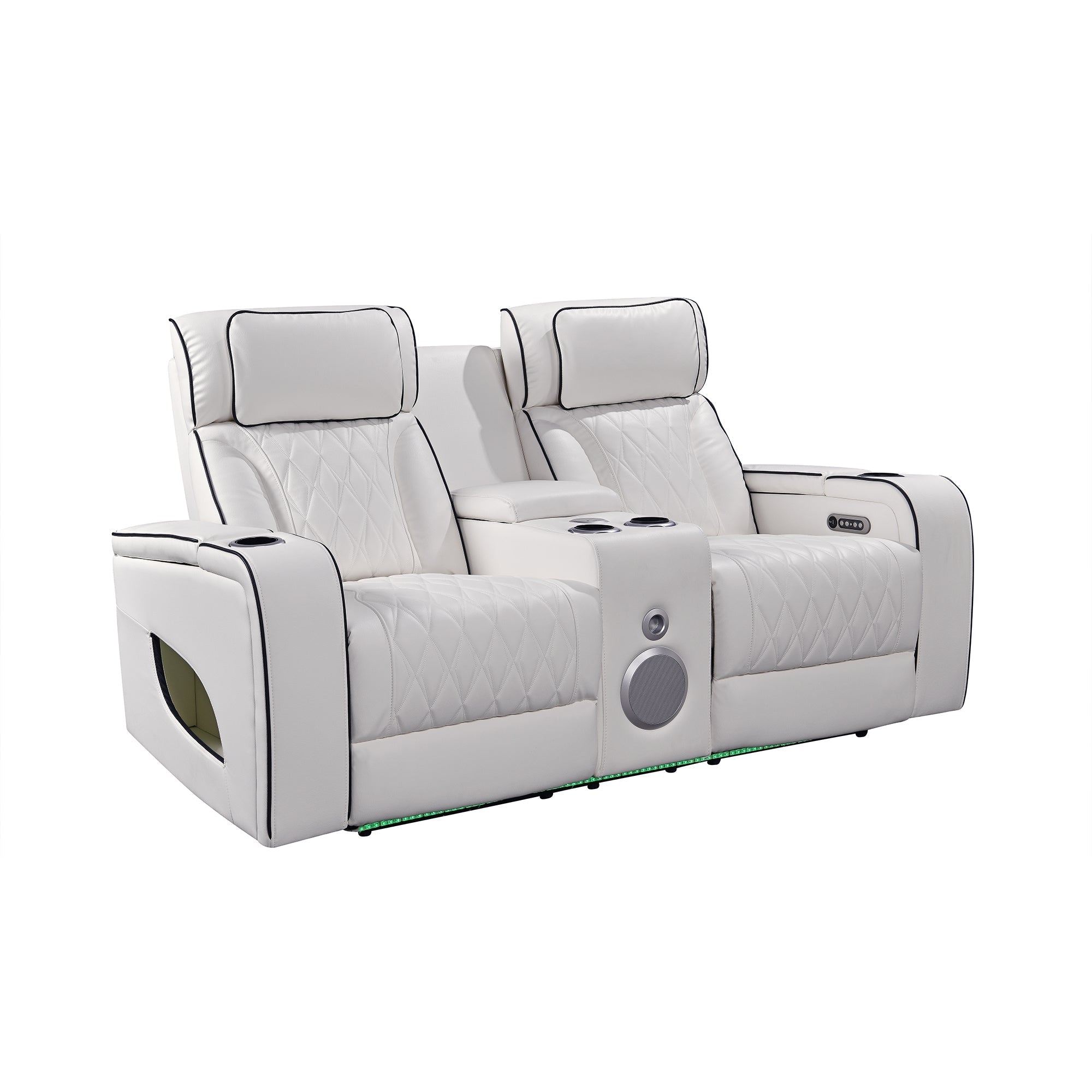 Jessie White Power Recliner 2-seater Loveseat