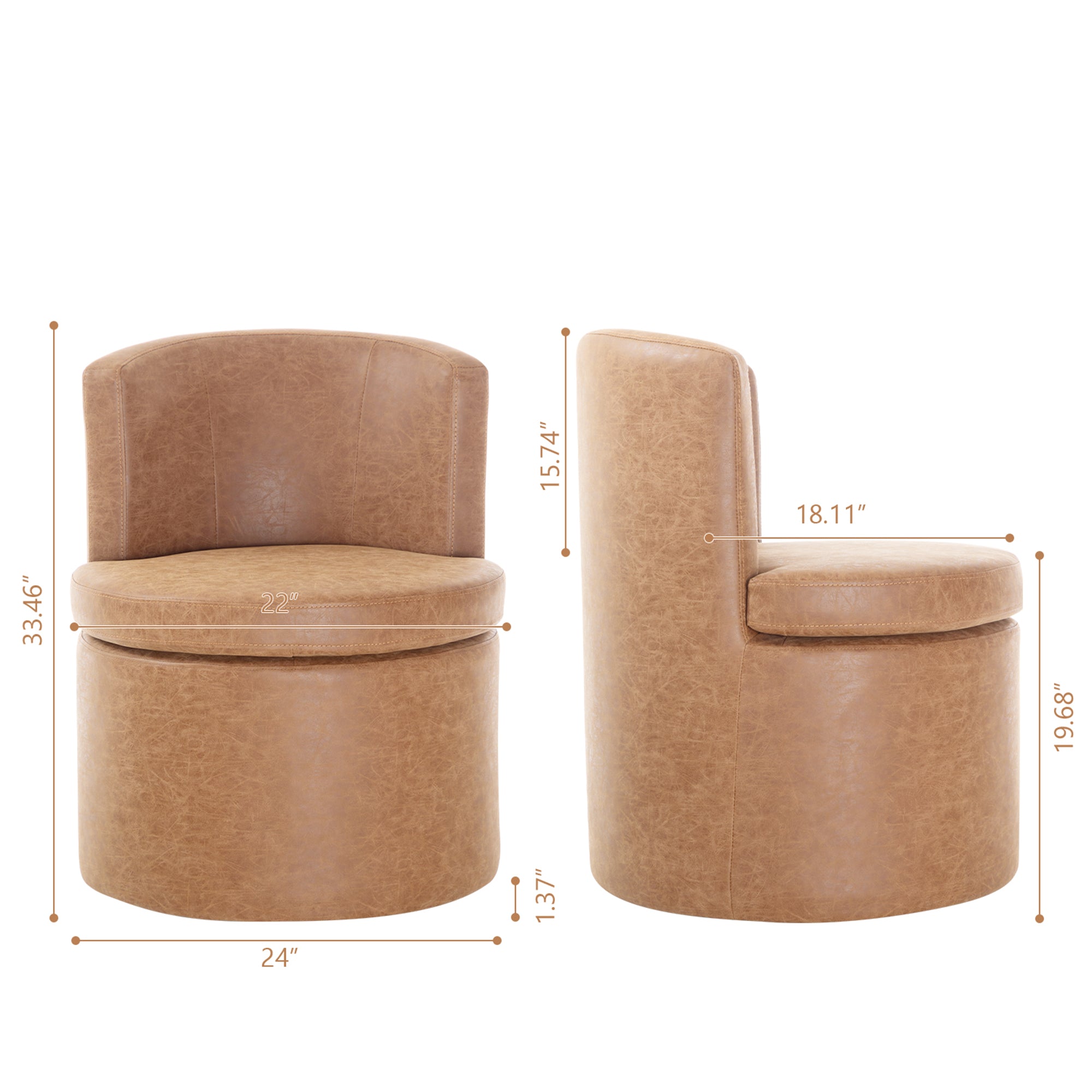 Faux Leather Dining Chair