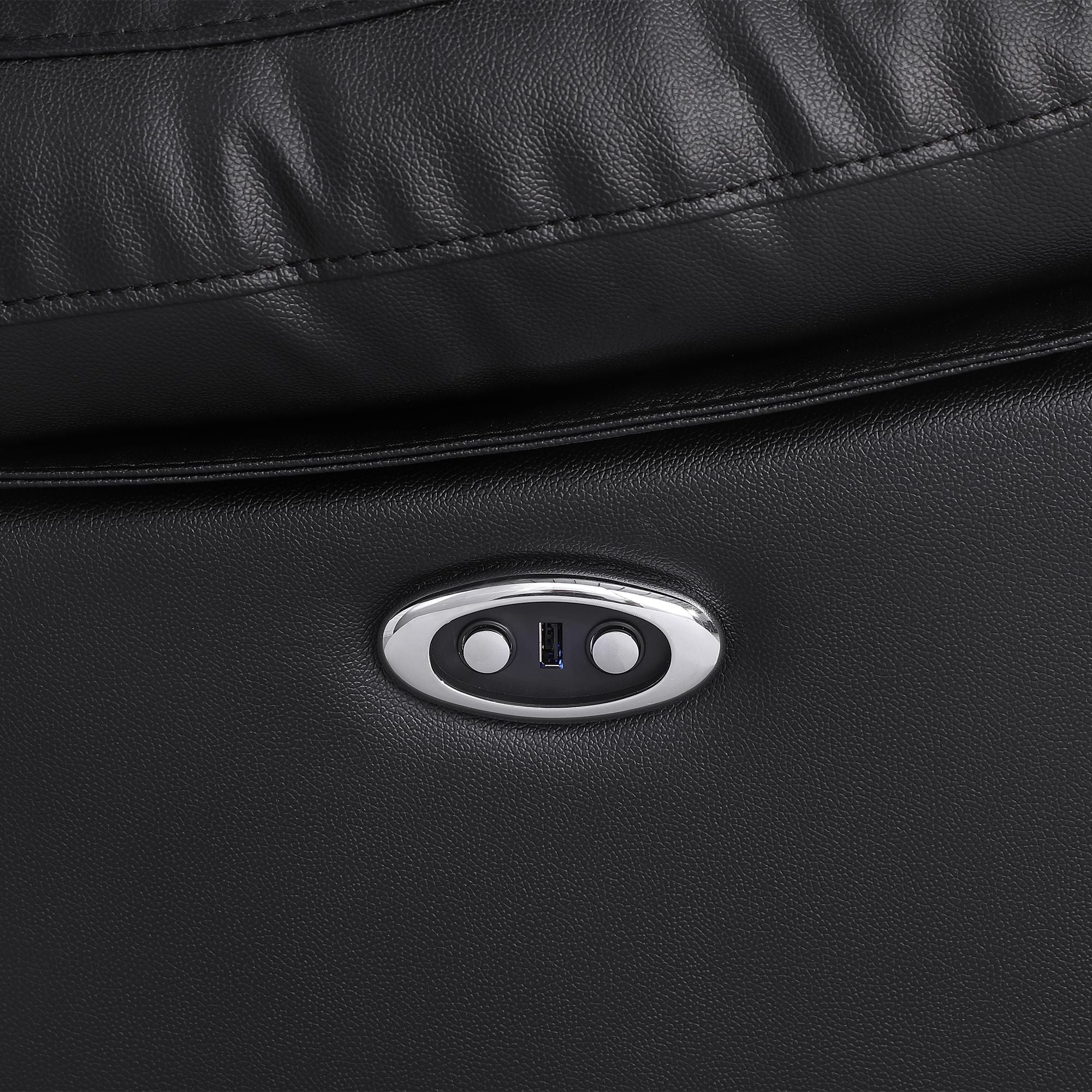 Power Recliner Sofa MR2041W Black