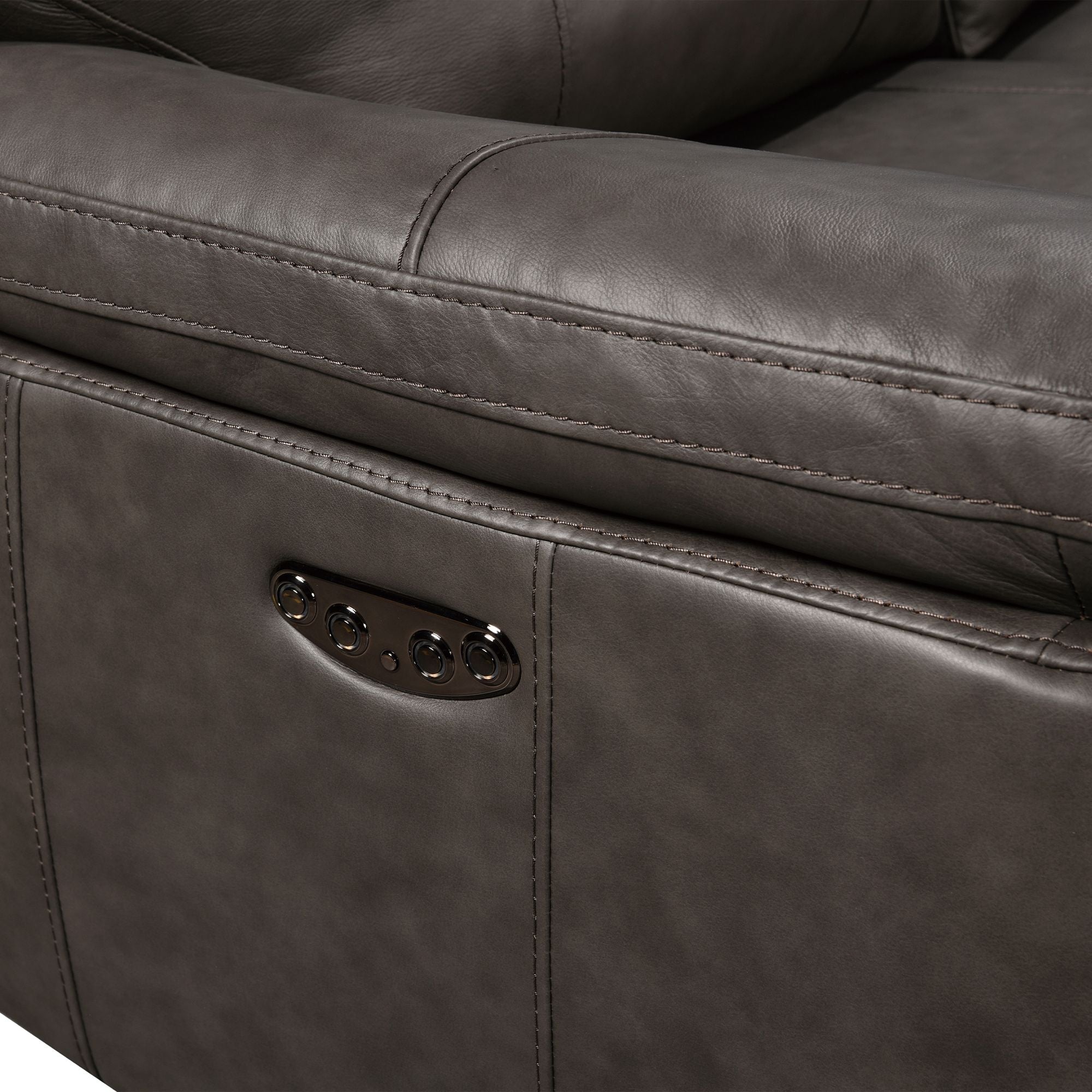 Power Recliner Geunine Leather Sectional MC2490