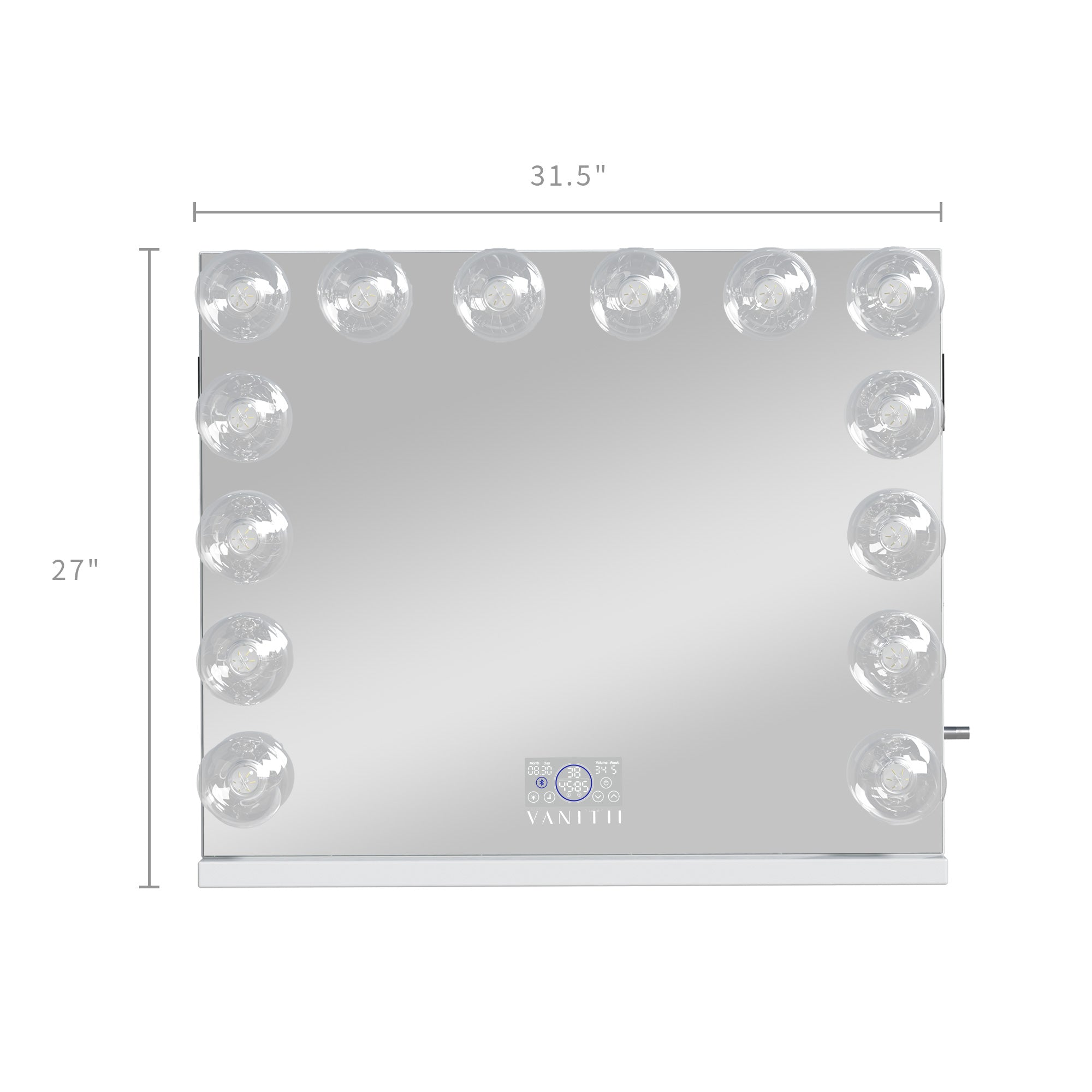 VANITII Marilyn Hollywood Vanity Mirror Pro Max- Tabletop or Wall Mount Vanity Mirror with 14 G95FLM Bulbs