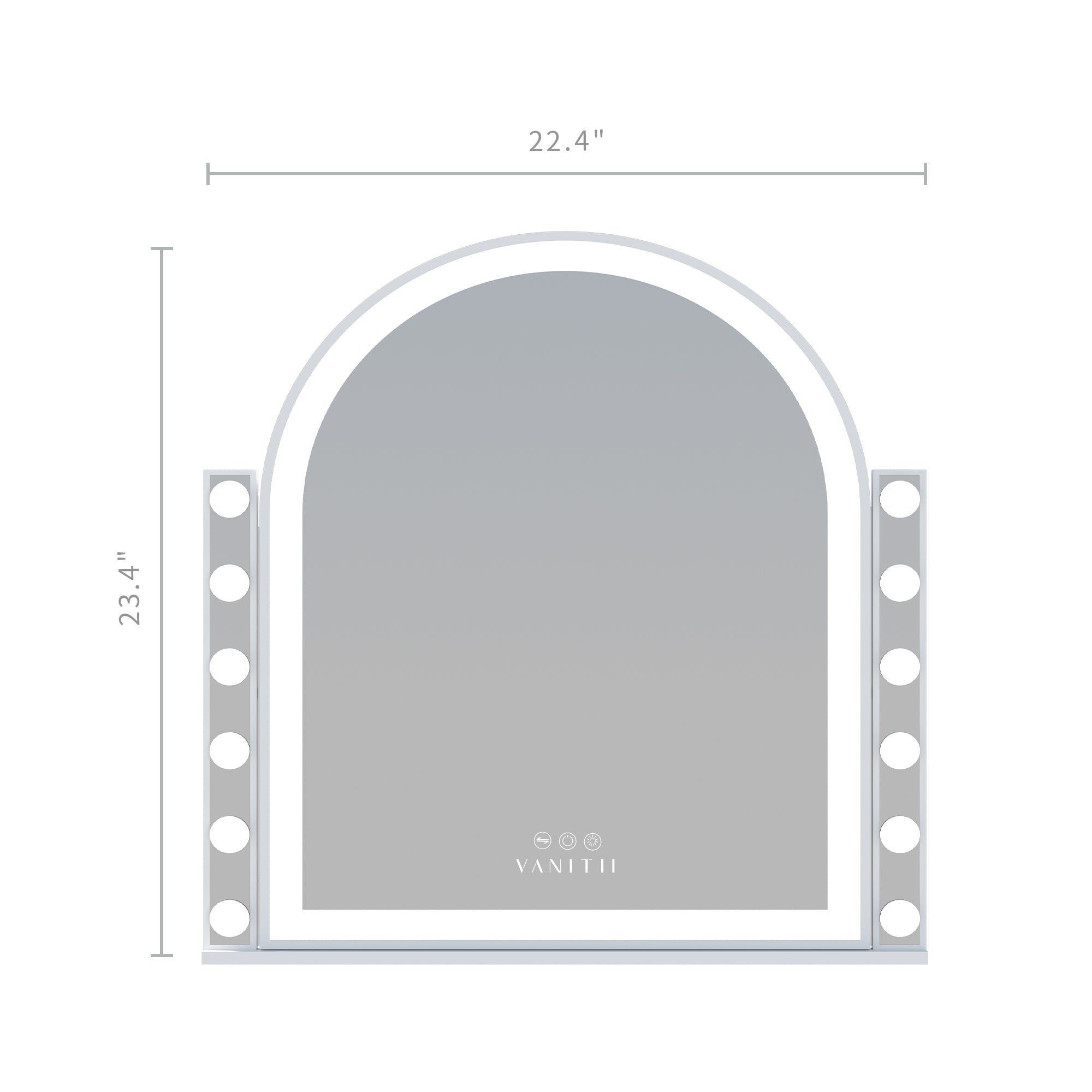 VANITII Arch Design BK Led Vanity Mirror