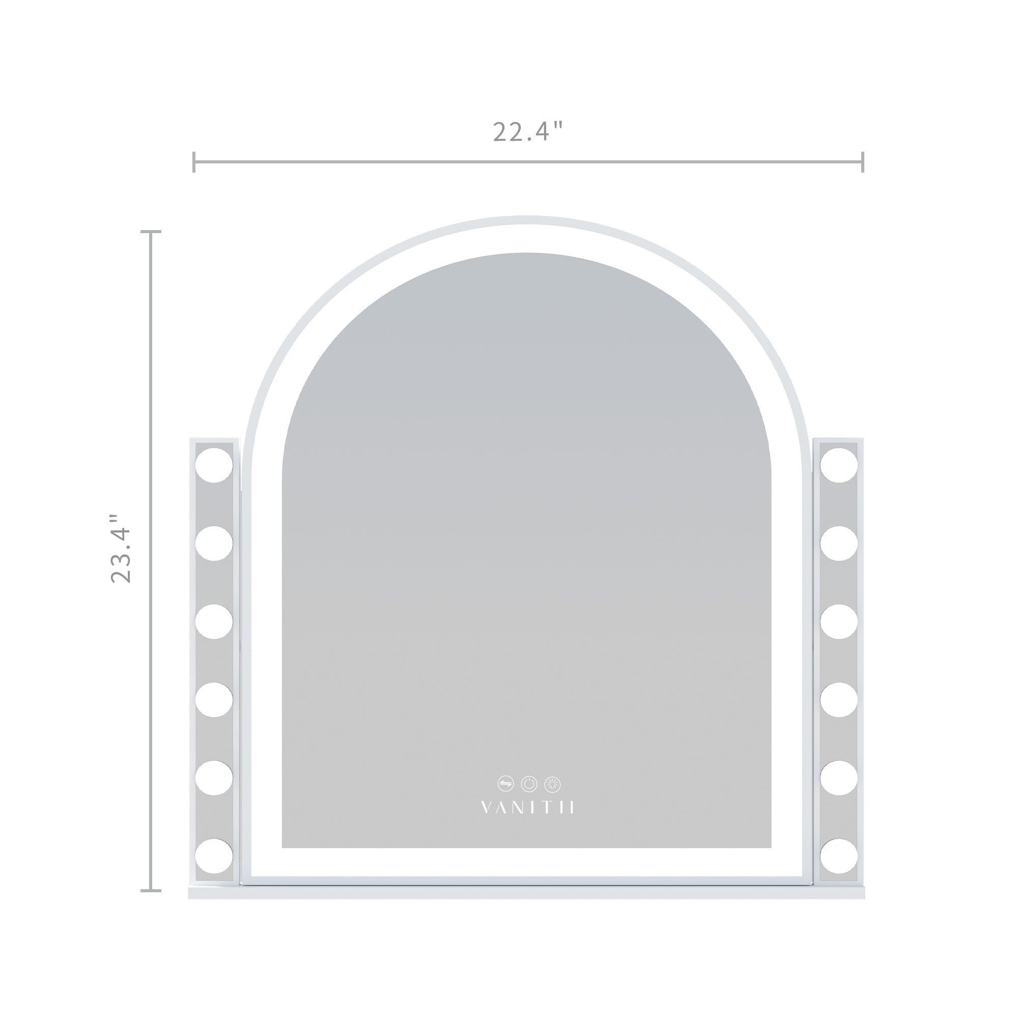 VANITII Arch Design BK Led Vanity Mirror