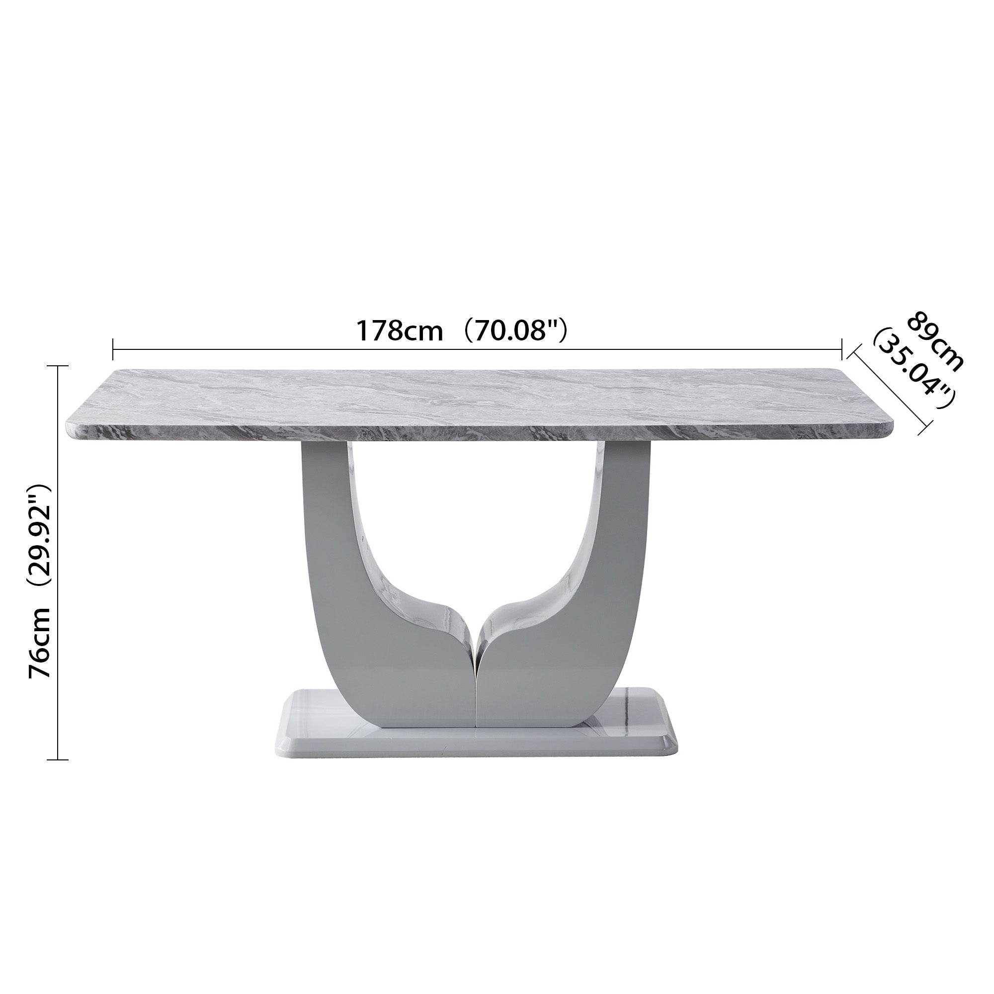 MDF Pedestal Dining Table