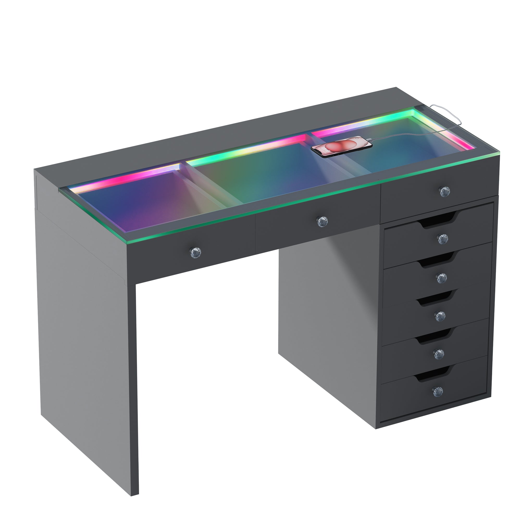 VANITII Diana Vanity Desk Pro- 8 Storage Drawers