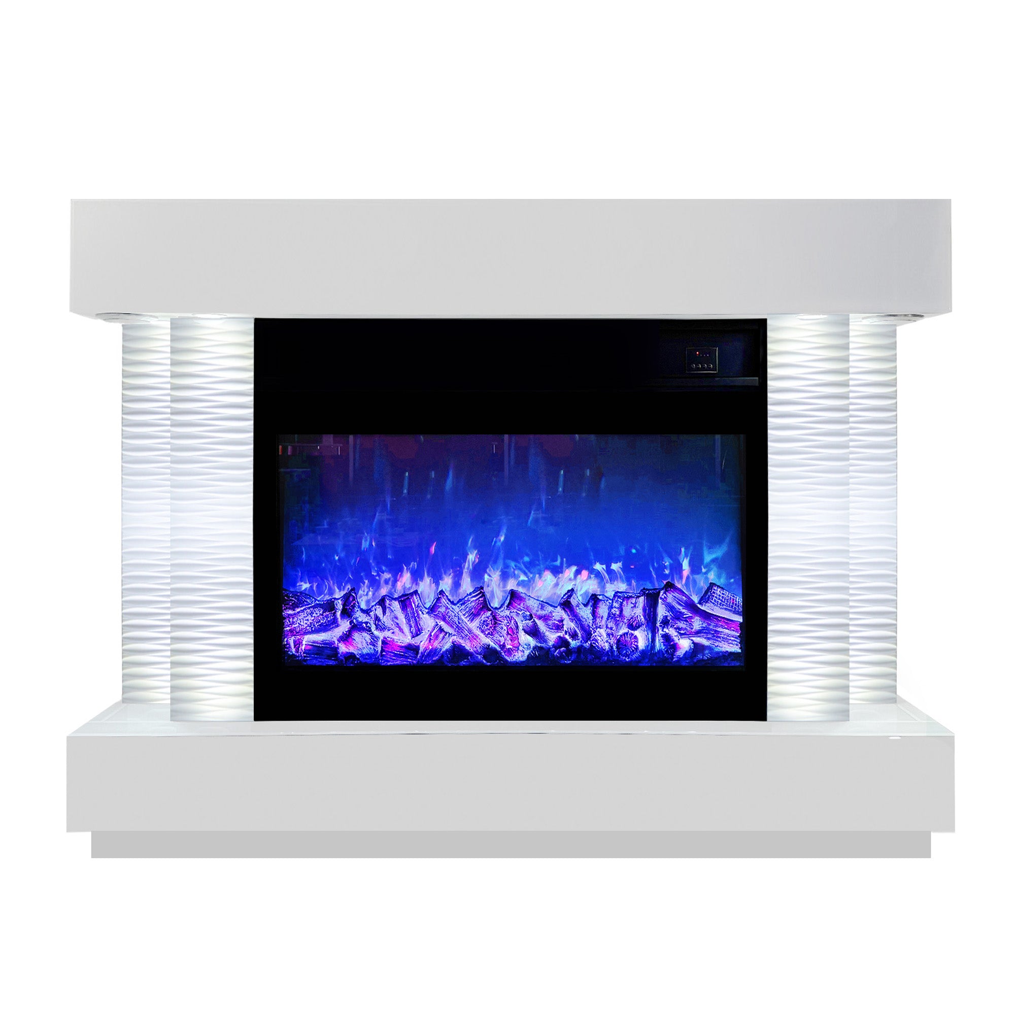 VANITII Newest Fireplace with Heating Function & Bluetooth speaker