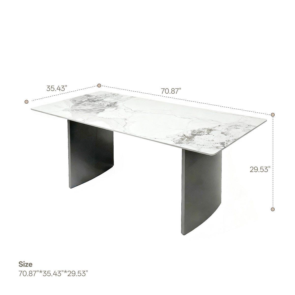 Rock plate dining table（Chanel )